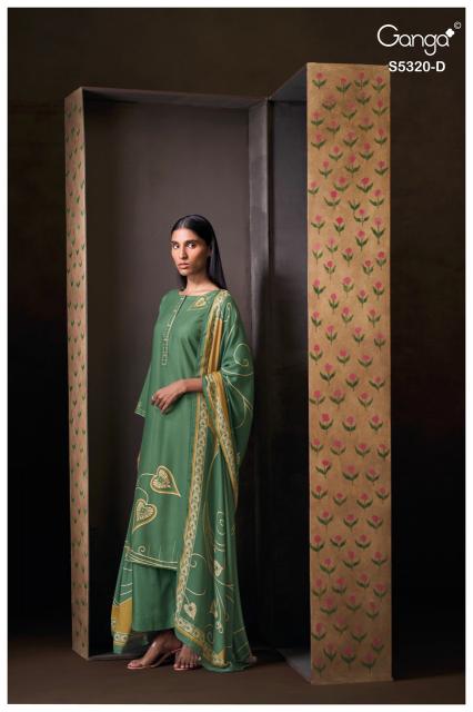Ganga juvia 5320 unstitched wholesale dress material